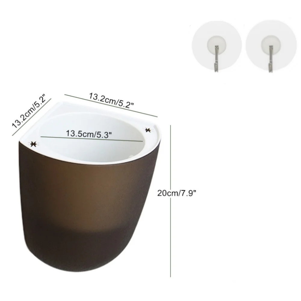Wall Corner Hanging for Indoor Plants with Automatic Watering System Absorbent Rope and Transparent Water Storage