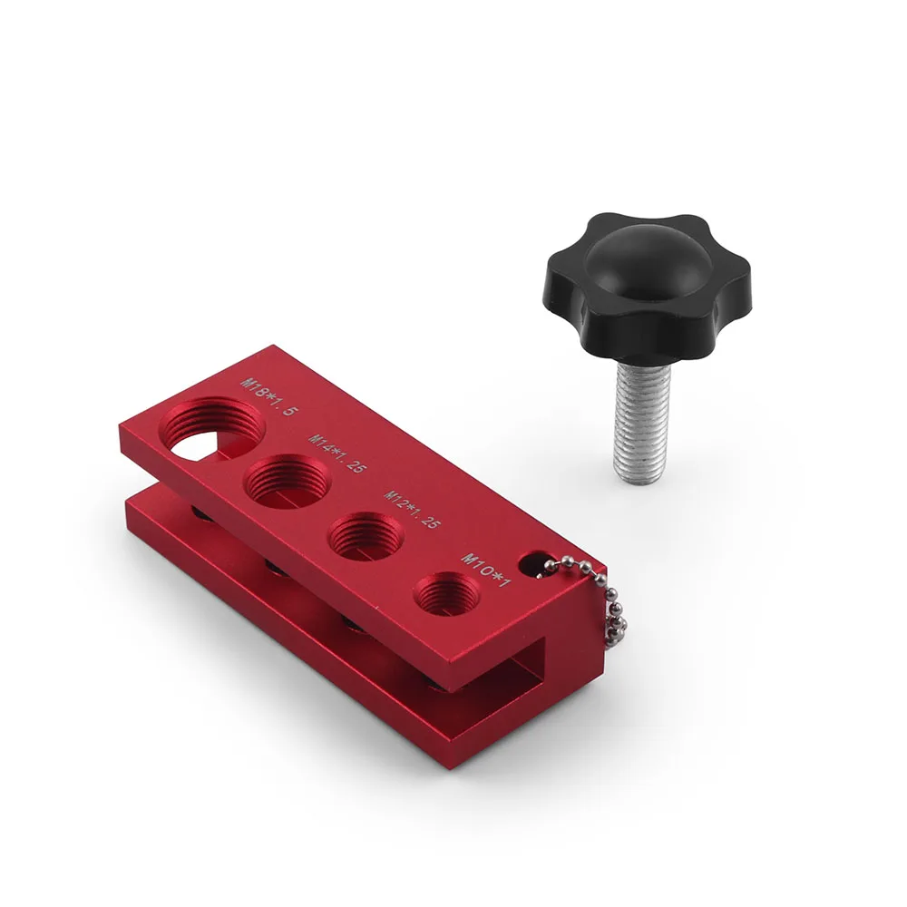 Herramienta de espacio de bujía de aluminio con calibre de espesores de acero de 32 cuchillas para bujías M10 * 1,25, M12 * 1,25, M18 * 1,5
