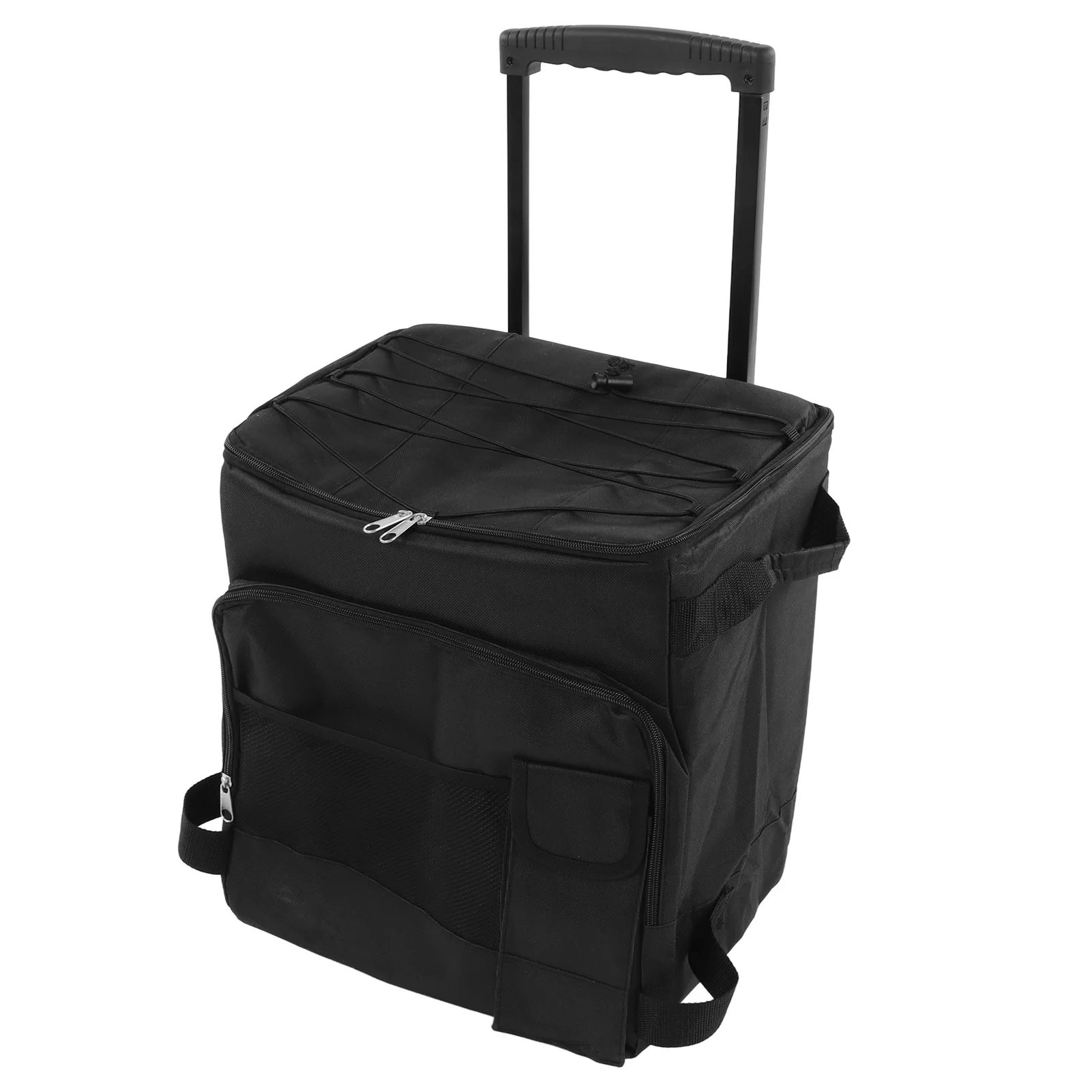 43l Koeltas Met Wielen En Dubbele Rits Trolley Lunchtas Waterdichte Draagbare Koeler Met Handvat Voor Picknick Camping Bbq