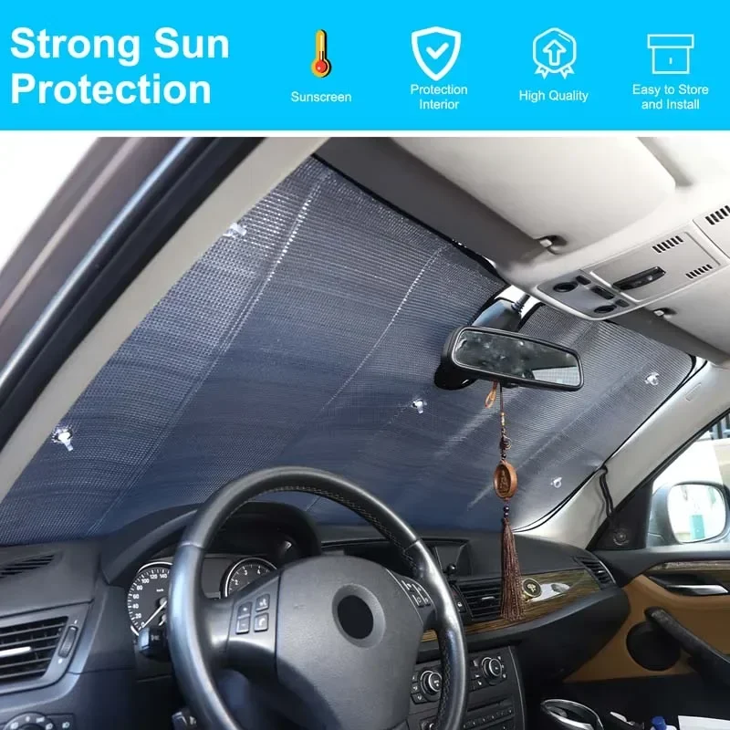 

For BMW X1 E84 2011-2015 Aluminum Foil Silver Car Front Glass Sunshade Sunscreen UV Protection Sunshade Interior Accessories