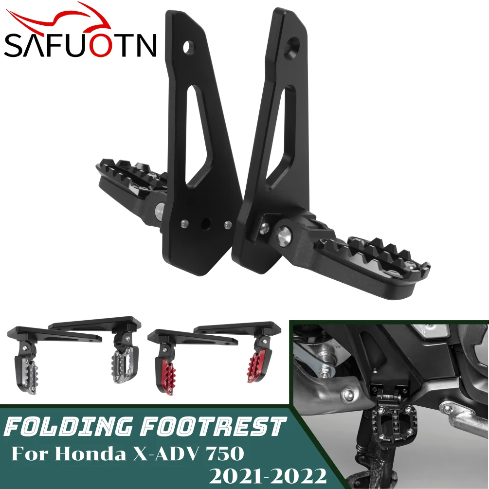 

X-ADV 750 Rear Pedal Foot Stand Folding Footrests For Honda XADV750 2021-2023 X-ADV750 Motorcycle Passenger Pegs Accessories