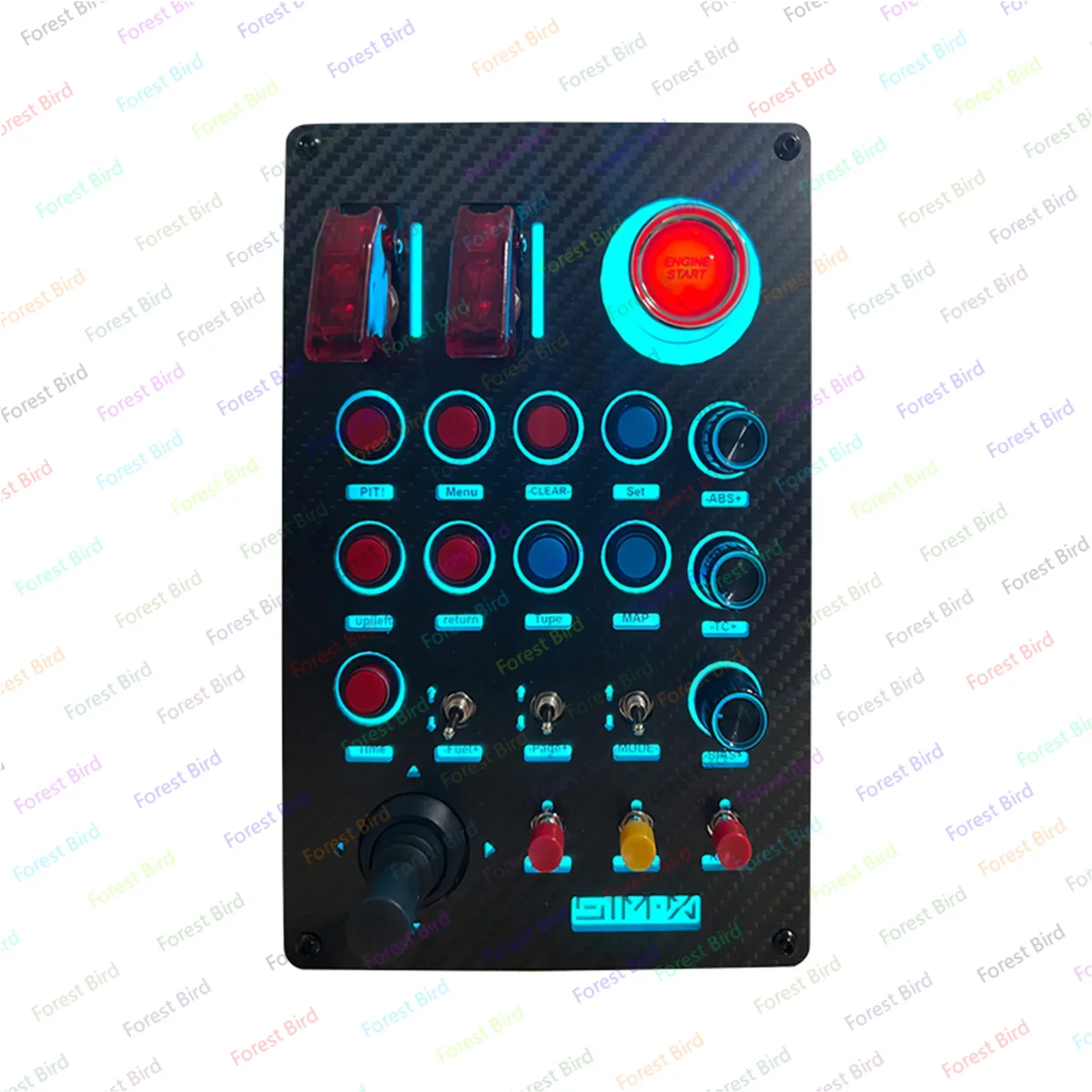 SIMDID Racing Simulation Control Box Контроллер Многофункциональная кнопка управления для центрального эмулятора Fanatec Thrustmaster