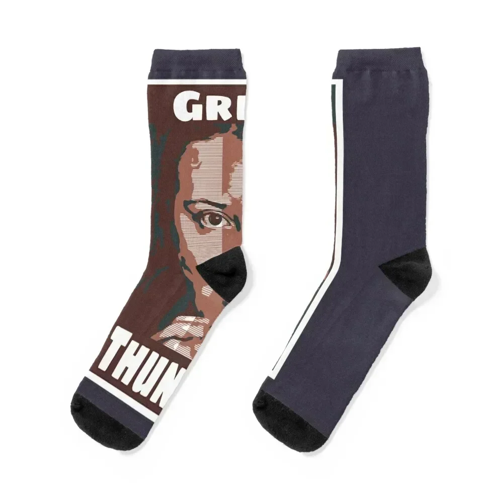 For Men Women Greta Thunberg Retro Wave Socks man kawaii tennis Thermal man winter Ladies Socks Men's