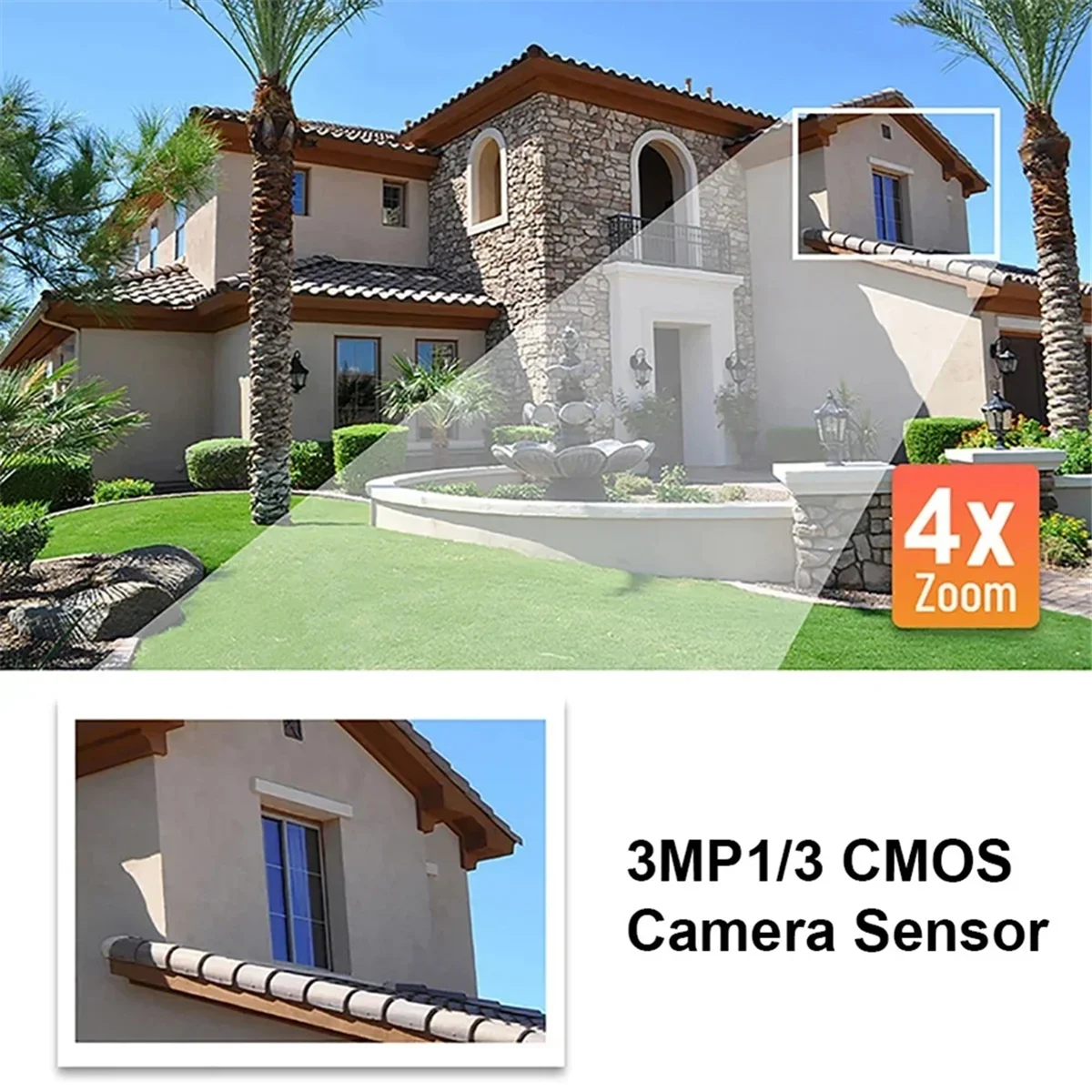 

【Прямая цена】 Мини-наружная камера безопасности Tuya Wi-Fi 5MP HD с обнаружением движения, цветная камера ночного видения, водонепроницаемая вилка США