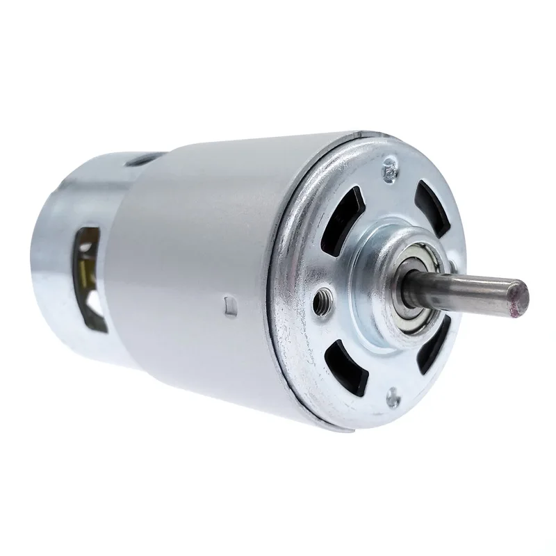 Motor DC 12V 775 24V rodamiento de bolas doble 3000rpm4500rpm6000rpm8500rpm10000rpm RS775 alto par bajo ruido