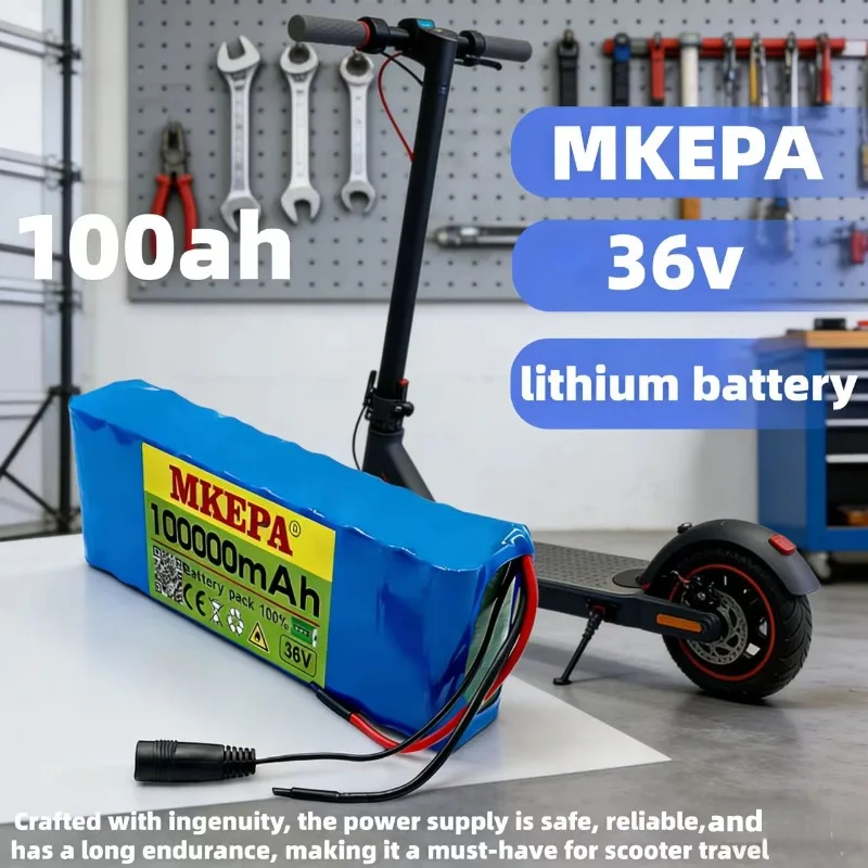 

Стабильное напряжение 36В, 10S2P, сверхбольшая емкость 100000 мАч, аккумуляторные элементы 18650 для спокойных путешествий.