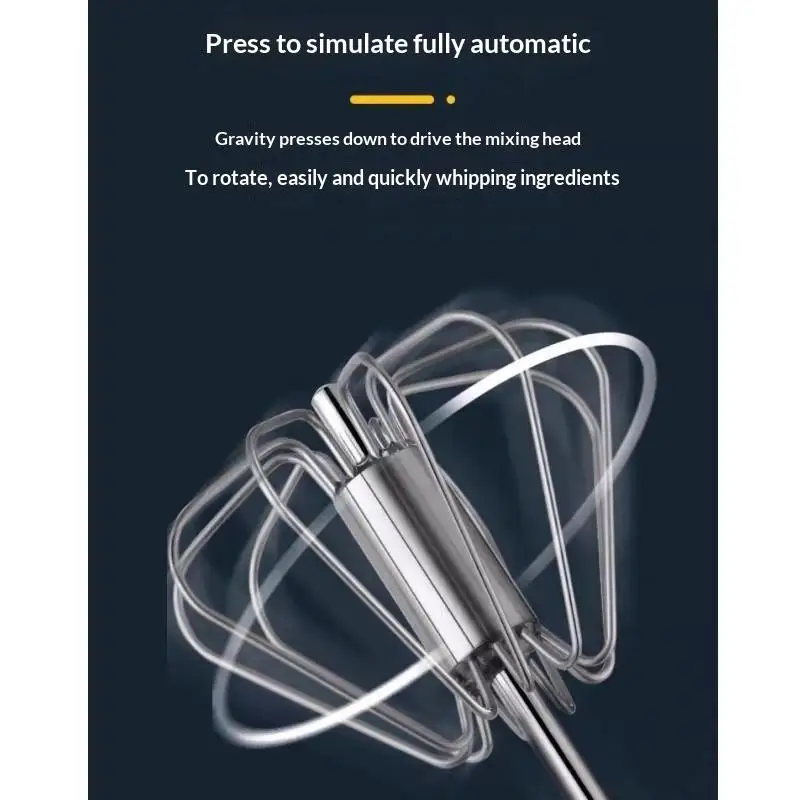 Semi Automatic Egg Beater Manual Rotating Cream Mixer Household Baking Tool Kitchen Gadget For Egg Cake Mixing