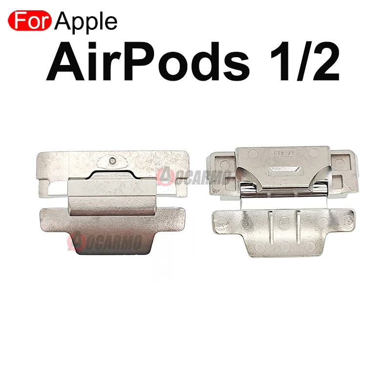 Aocarmo For Apple AirPods 1 2 3 Pro Pro2 Battery Charging Case Box Compartment Metal Hinge Rotating Shaft Replacement Part