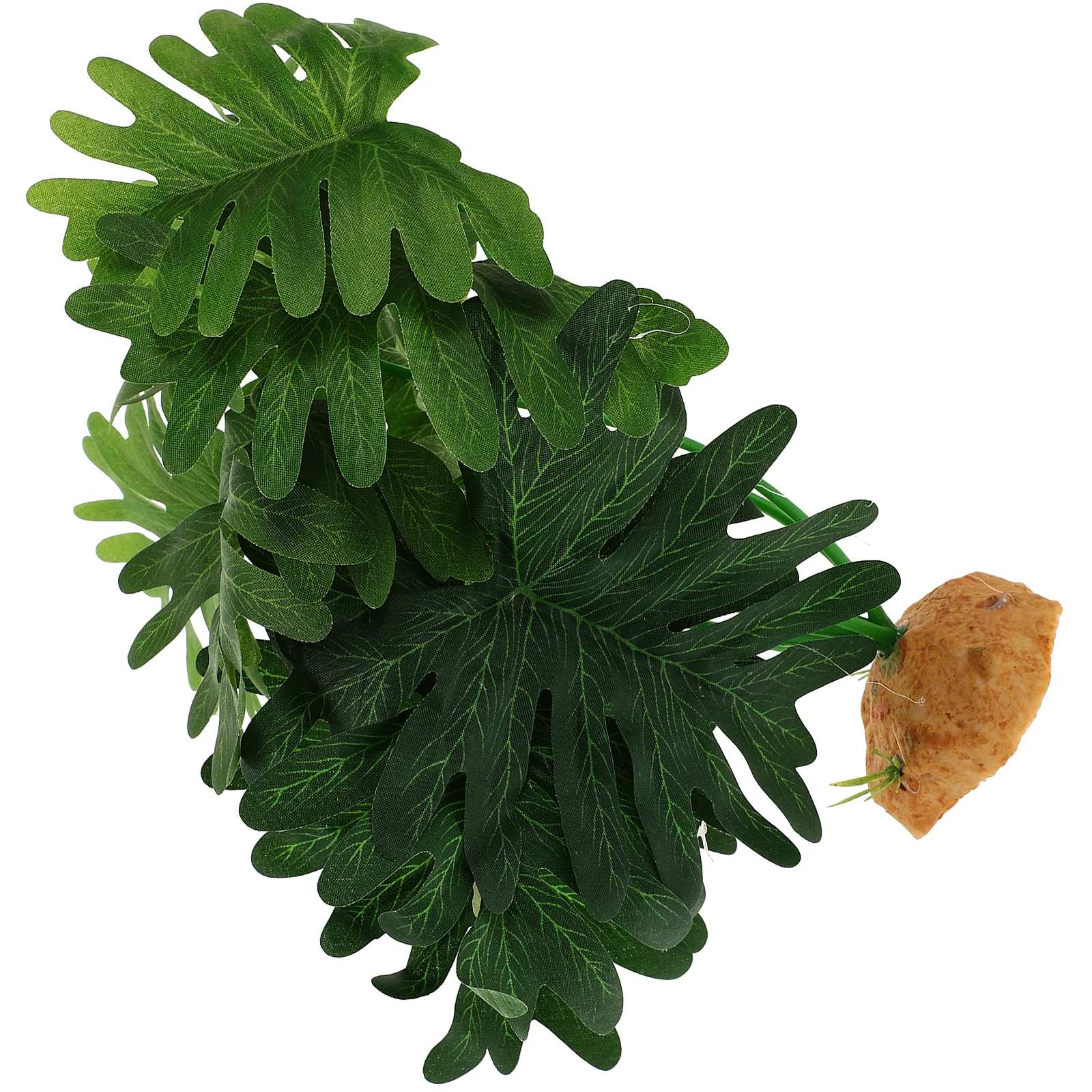 

Decorative Plants Artificial Reptile Terrarium Habitat Frog Leaves Fake Indoor Aquarium Supplies Tank Landscape Plants For