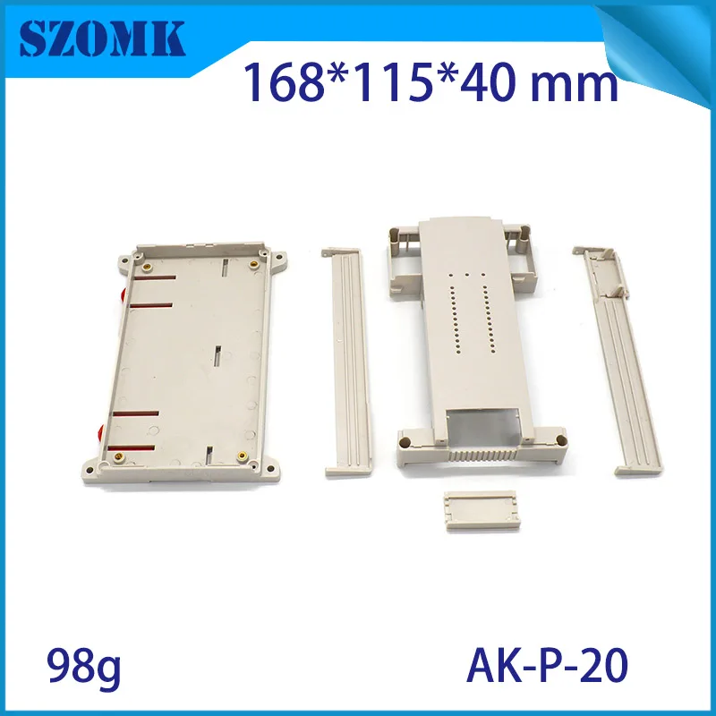 Kép 6: 1piece abs Alakítható Anyagias ligh Szürke színben enclosures Lárma Karfa Alakítható enclosures Lárma rial Loggia 168x115x40mm csipesz szomk esetben
