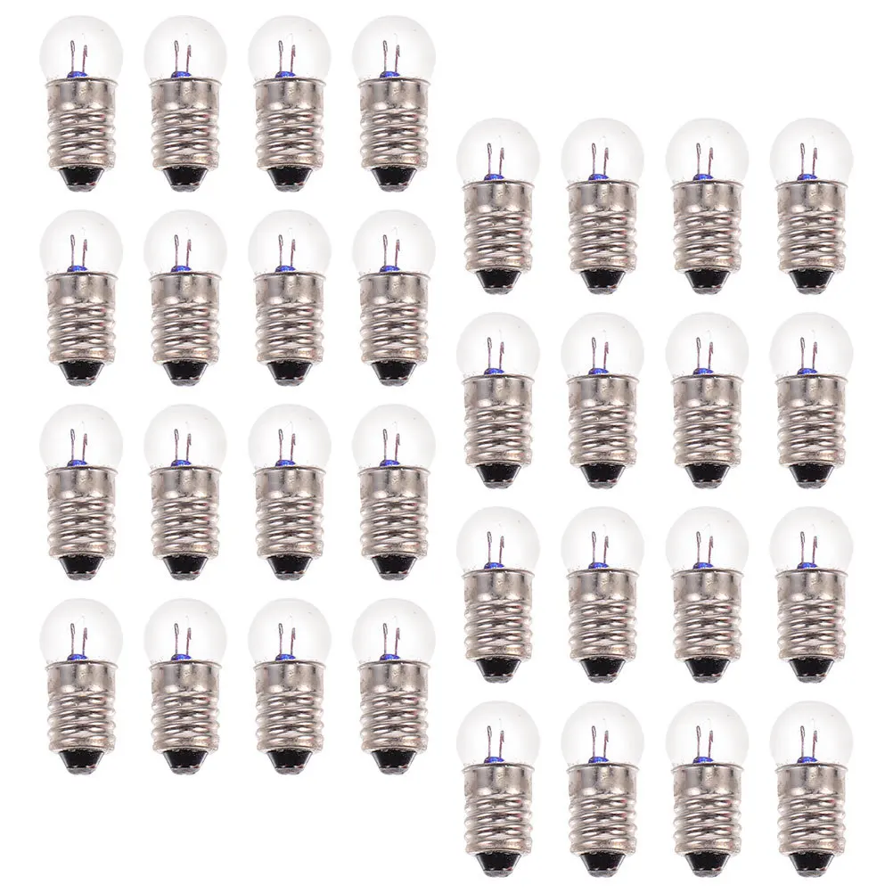50 pz Esperimento di Fisica Lampadine Elettriche Piccola Vite Perline Luce Set di Sostituzione Accessori di Illuminazione Ad Alta Luminosità 2.5 V
