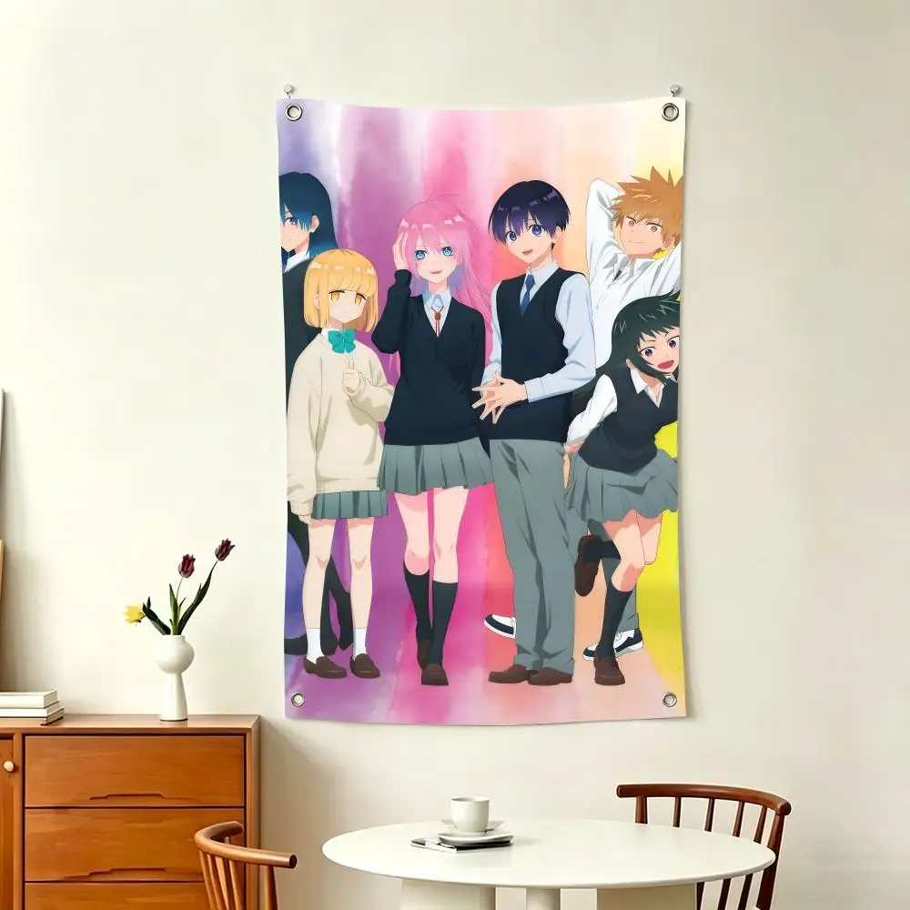 Romance Anime S-Shikimoris Not Just a Cutie Flags Home Decor Wall Hanging Vertical Flags Indoor Outdoor