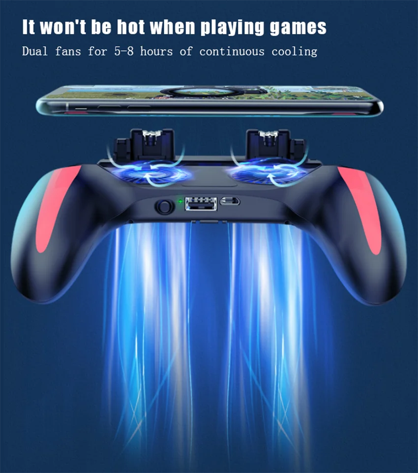 

Вентилятор игровой консоли способствует охлаждению телефона без шума