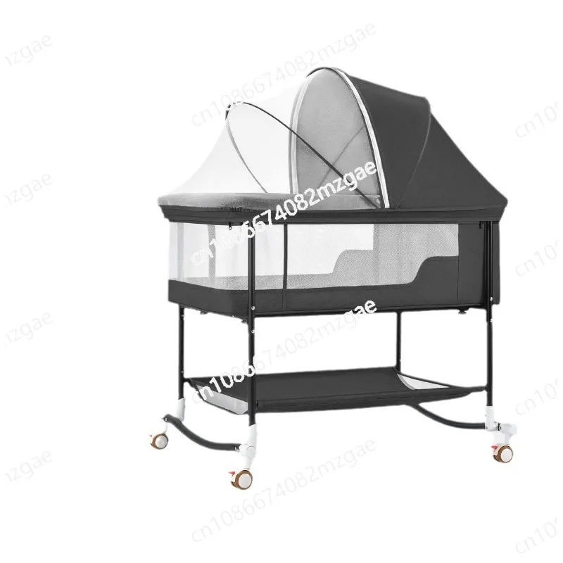 

Newborn Multifunctional Baby Crib Crib Mobile Portable Children's Sleeping Crib European Folding