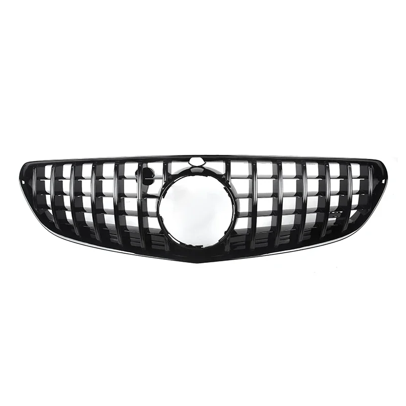 Car Front Grille Upper Replacement Bumper Hood Mesh Grill For Mercedes Benz C217 W217 S-Class 2015-2017 GT R Style