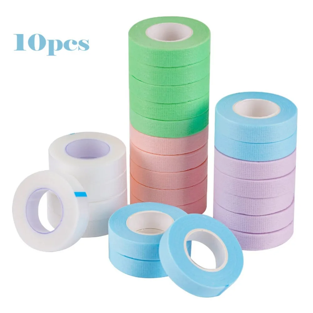 10pcs Micropore Eyelash Tape Lash Extension Supplies Makeup Tools Wholesale Lashes Accessories Makeup Tools Lash Lifting Tape