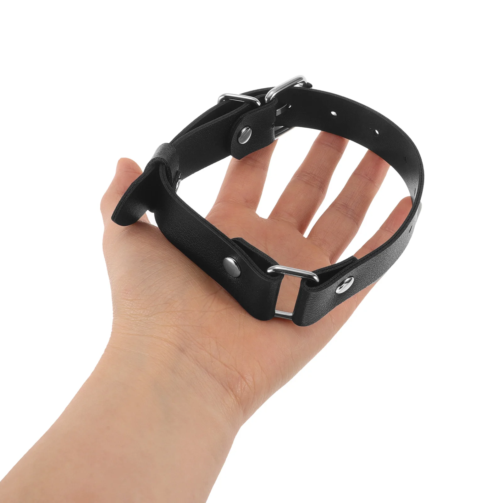 

Punk PU Armlet Mens Unisex Retro Cuff Armband Black Vintage Style Trendy Bracelet Party Stage Sport Use Rivets Design