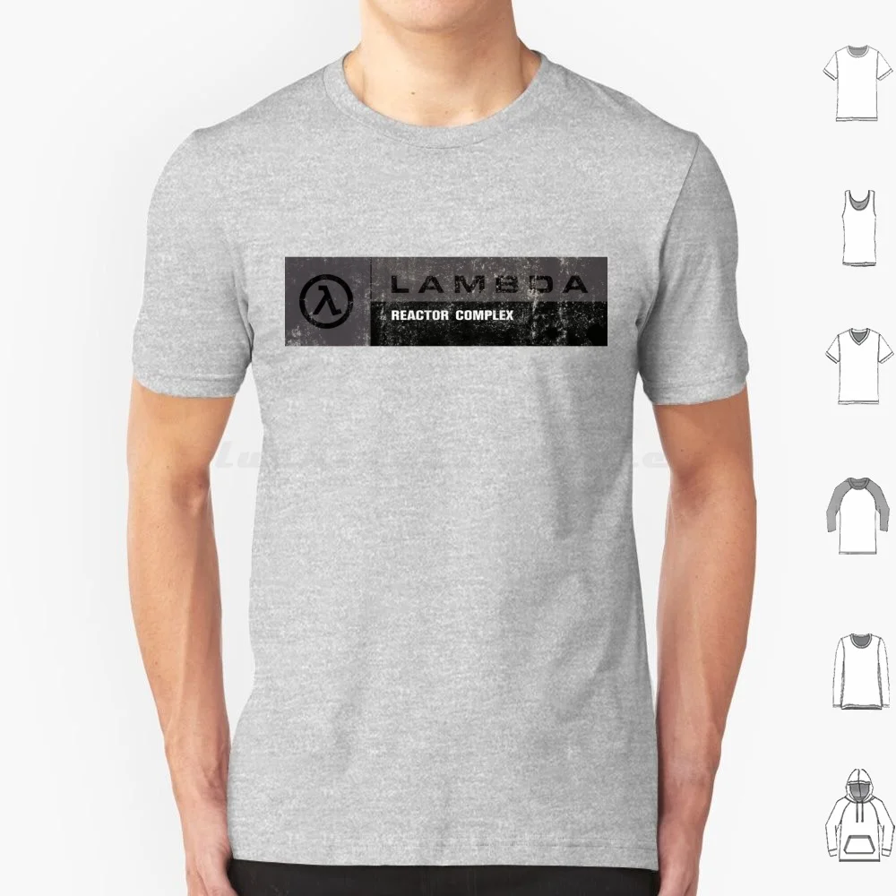 Half-Life Lambda Complex Reactor Complex Signage-Black Body ( Distressed ) T Shirt Cotton Men Women DIY Print Half Life Half