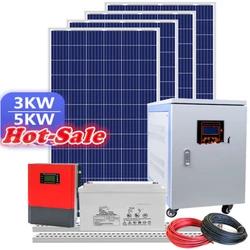 Panele słoneczne 5000 W System 5kva Kompletny domowy mini system solarny Cena poza siecią 5 kilowatów