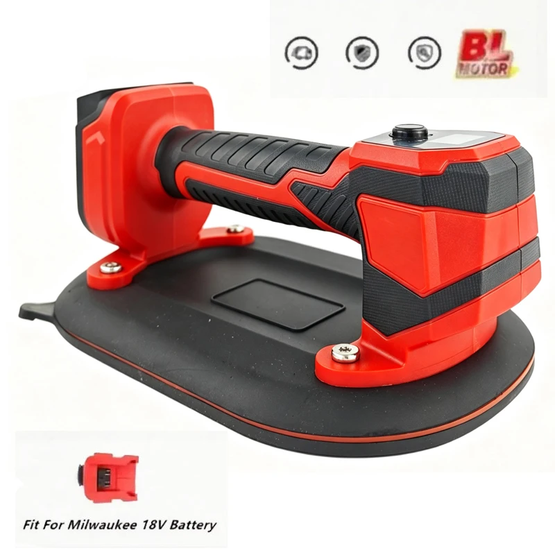electric-vacuum-suction-cup-heavy-duty-vacuum-lifter-for-granite-tile-glass-wood-stone-for-milwaukee-18v-battery（no-battery）