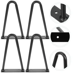 4 Uds. Patas de mesa DIY, silla con horquilla, muebles de repuesto, escritorio de ordenador, Metal para café