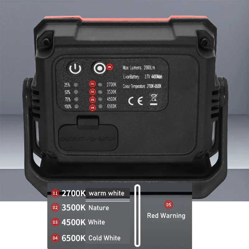 4000mAh LED Work Light: 2000LM - Outdoor Lighting Jobs 评论和价格