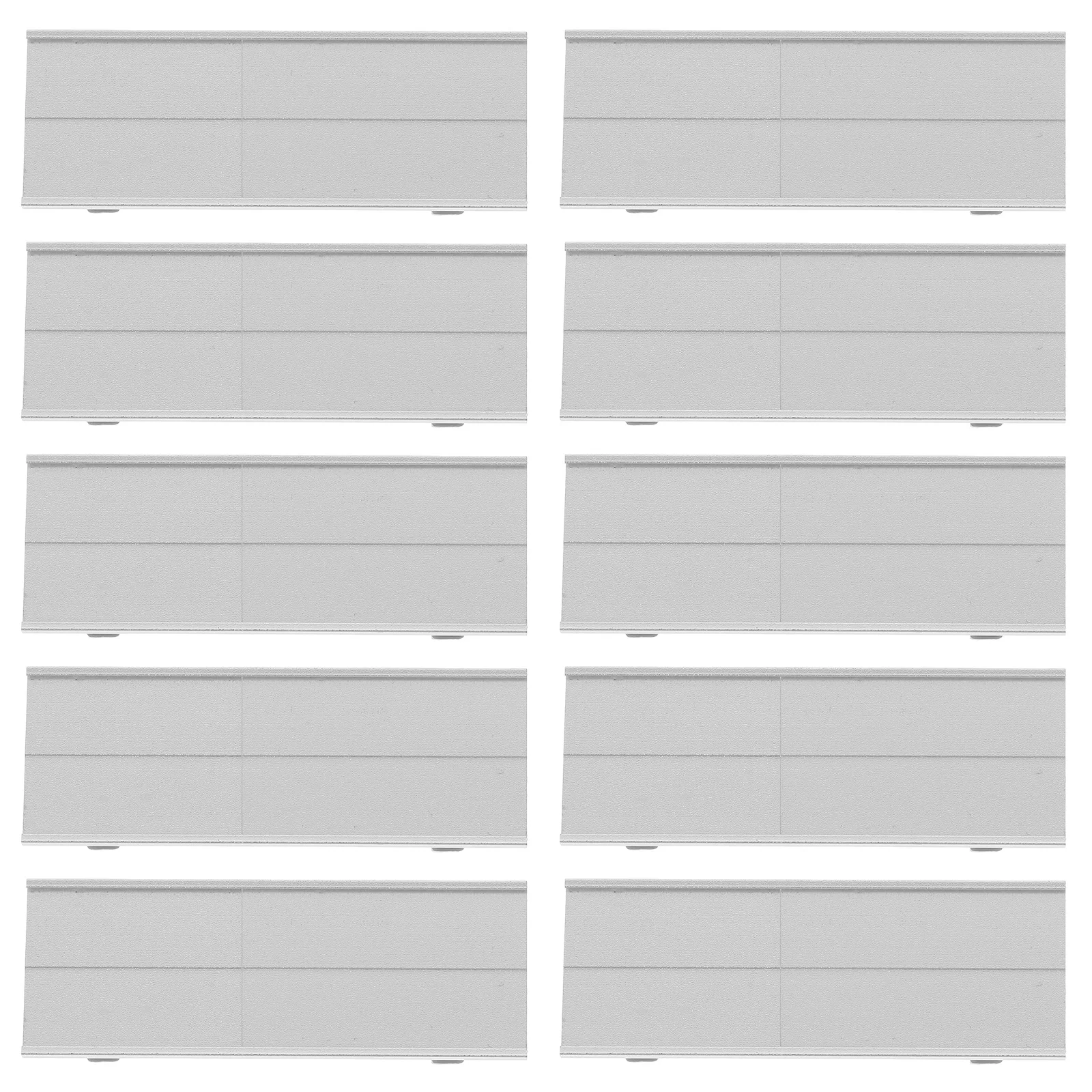 

10Pcs Aluminum Alloy Name Tags Reusable Identification Badges with Pin Secure Fit for Office Hotel Conference Staff Guest Name