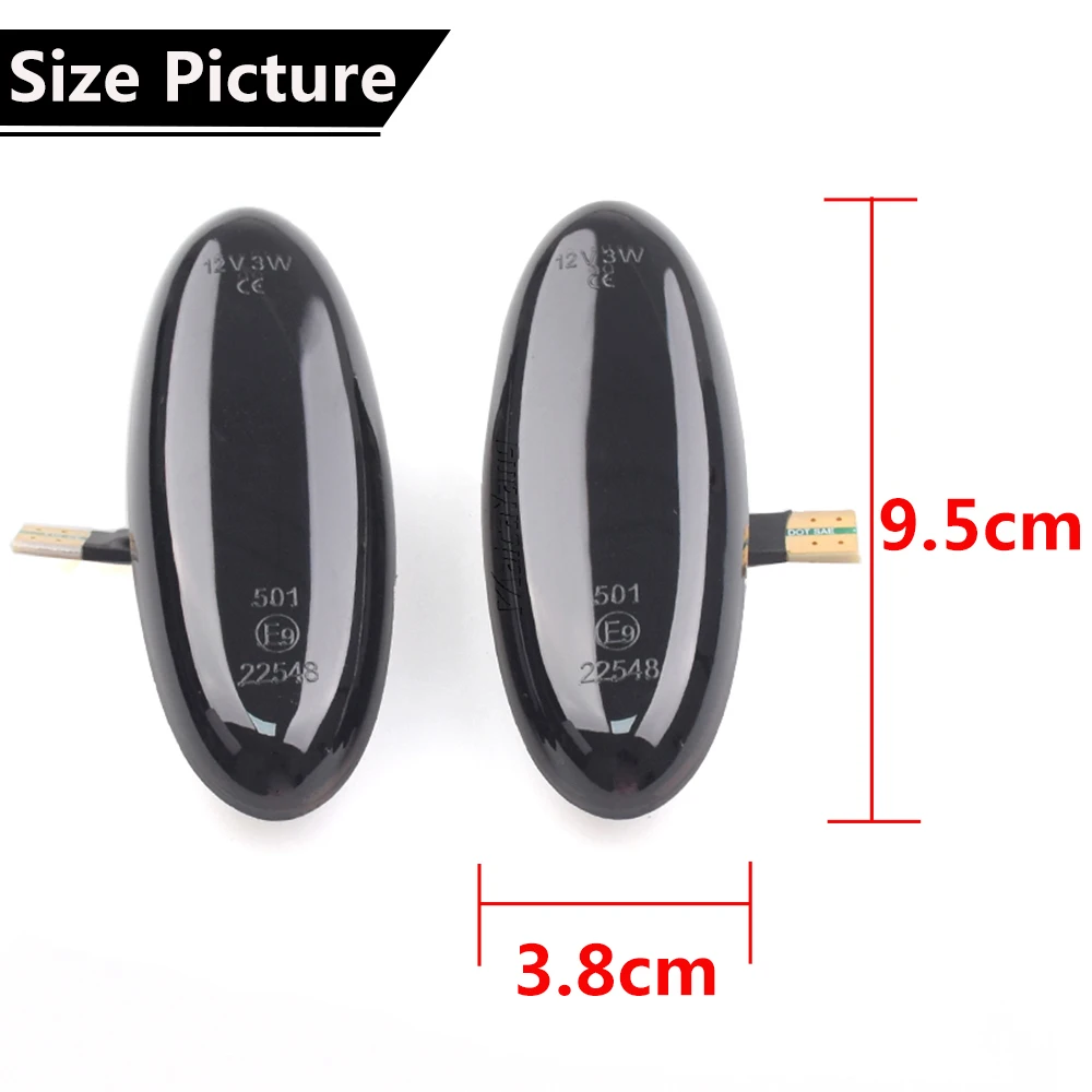 2pcs Side Marker Turn Signal Lights For MAZDA 323 626 MPV PREMACY