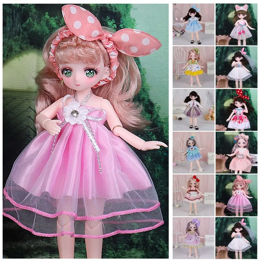 BJD Beautiful 23cm Dress Up Toys Cute Toys Dress Up Girl Dolls Safety Fairy Movable Joint Doll Gift