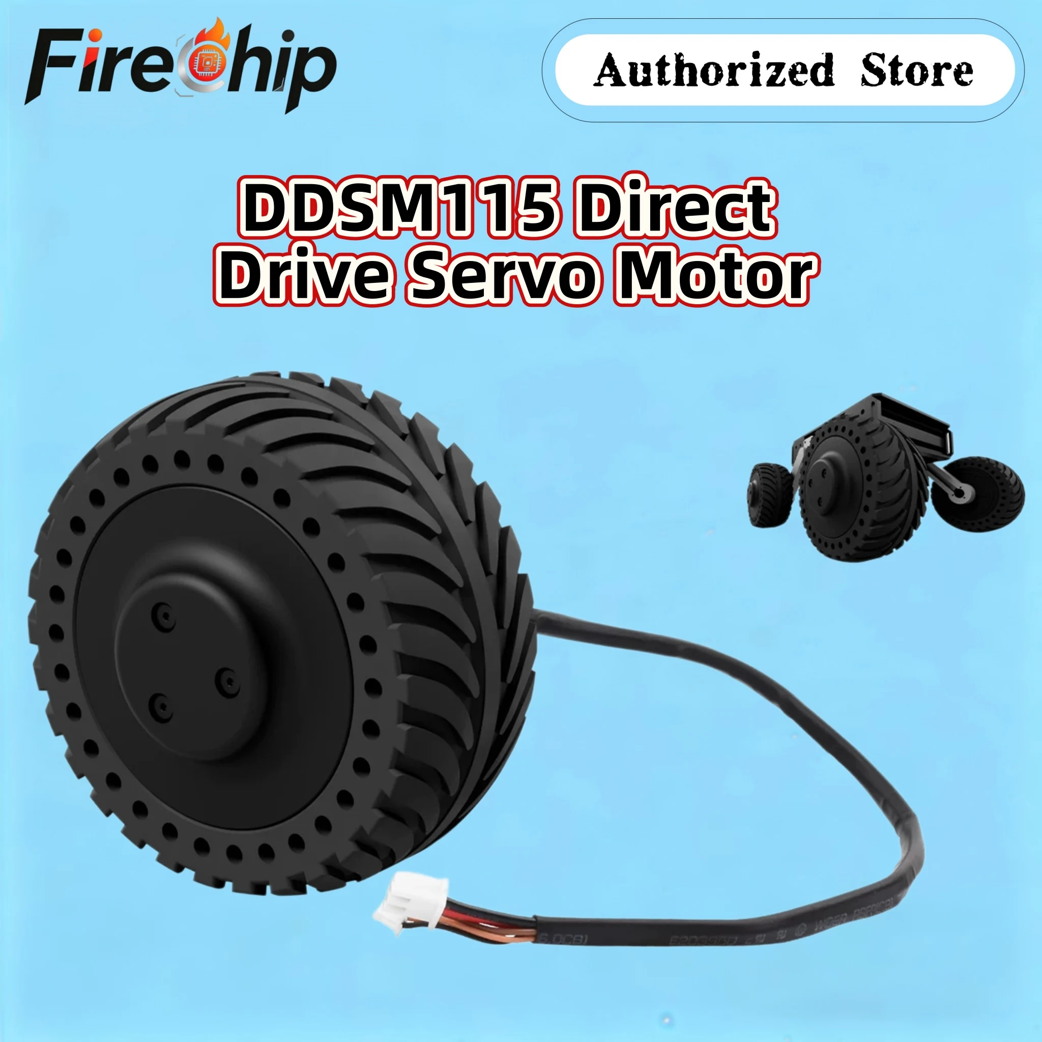 Waveshare DDSM115 Direct Drive Servo Motor, Low Speed & High Torque, Low Noise, All-In-One Design, Hub Motor,Multiple Operating