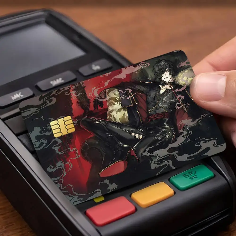 Game S-Slow D-Damage Towa Credit Card Public Transportation Cards Protective Sticker Waterproof Card Face Decoration 4PCS