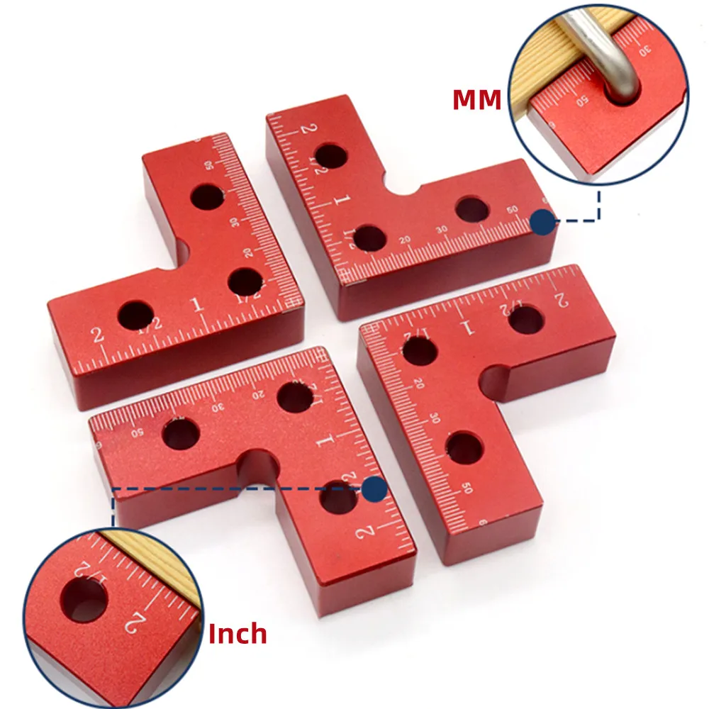 Aluminium Alloy Positioning Squares Right Angle Clip L-Shaped Auxiliary Fixture Splicing Board Positioning Panel Fixed Clip
