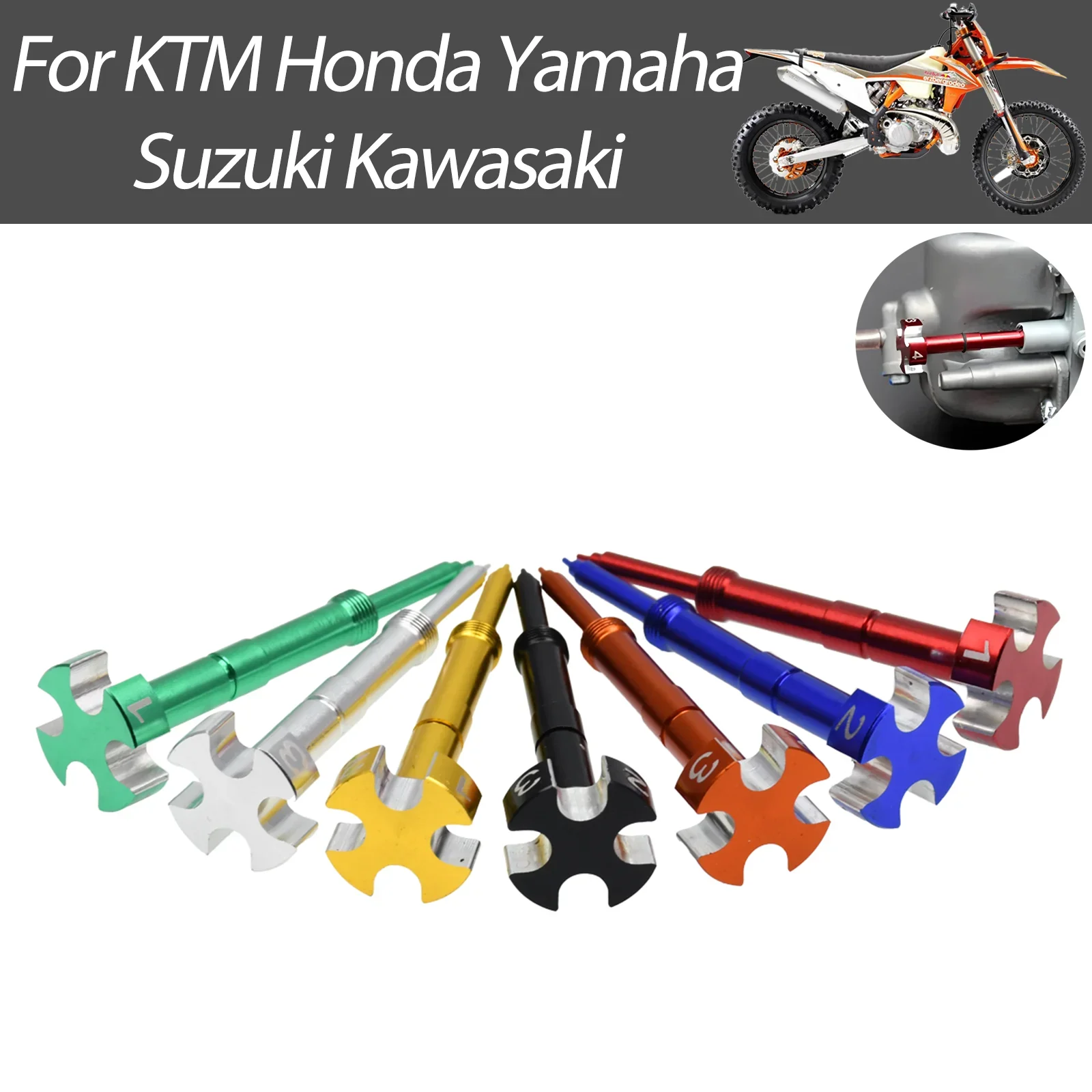 Air Fuel Ratio Screw For Keihin FCR FCR-MX Carb KTM Honda Yamaha Kawasaki Suzuki 250 450 525 Motocross Enduro CNC Part