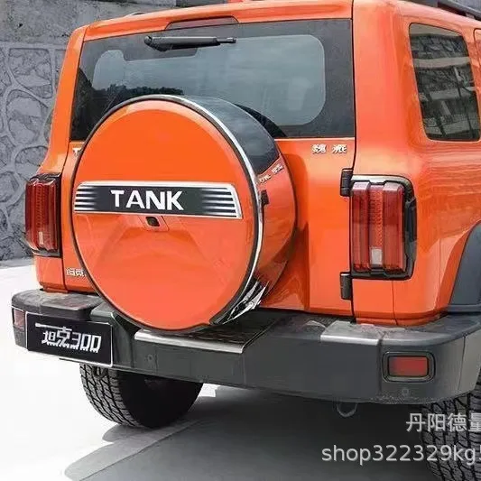 

Applicable to spare tire cover Applicable to Great Wall tank 300 with lamp spare tire cover After modification, spare tire cover