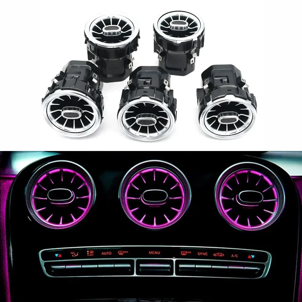 

Hot Sale Car Interior Turbine Air Vent Atmosphere Light LED Decorative W205 Ambient Light For Mercedes-Benz W205 X253