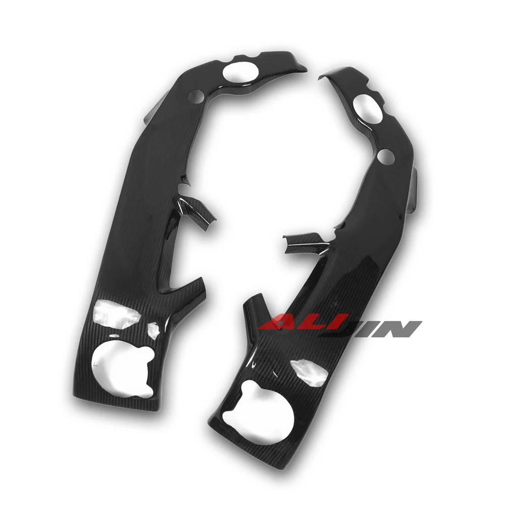100% Real Dry Carbon Fiber Fairing Motorcycle Cover for Aprilia RSV4 RSV-4 2021-2025 Side Frame Panel Protector Cover Cowlings view 5