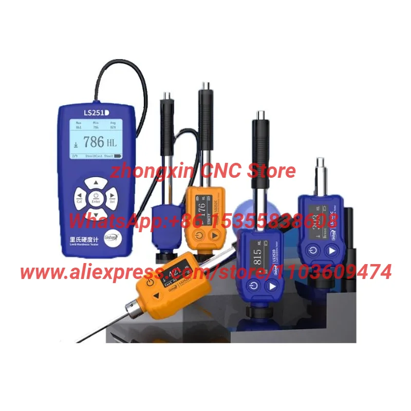 Linshang LS251D/LS252DC/LS252DL/LS252D/LS252C Portable Digital Metal Testing Machine Durometer for Aluminum Alloy Stainless