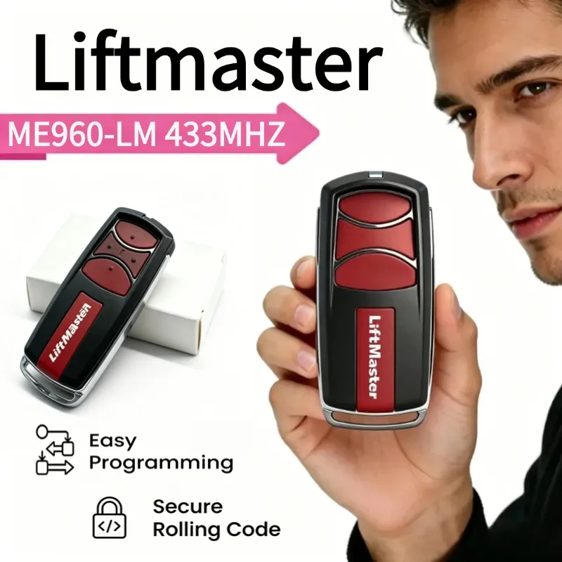 

For ME960-LM 132A3202 433.30 433.92 434.54 MHz Keychain Transmitter Garage Door Remote Control