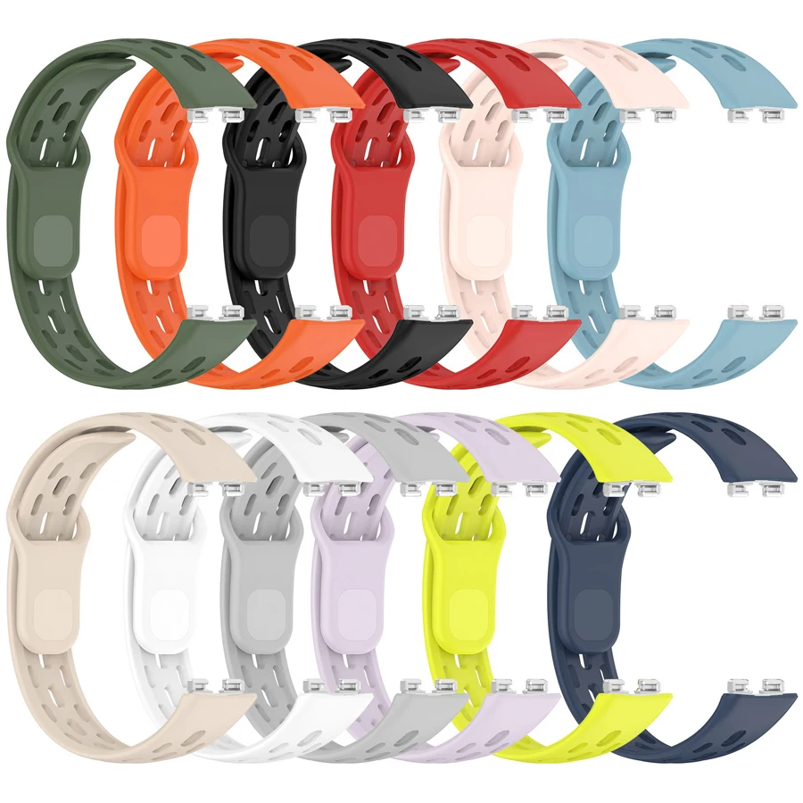 Hollow-out Strap For Huawei Band 10 9 8 Strap Replacement Wristband Silicone Bracelet Correa For Huawei Band 10 9 8 NFC Strap