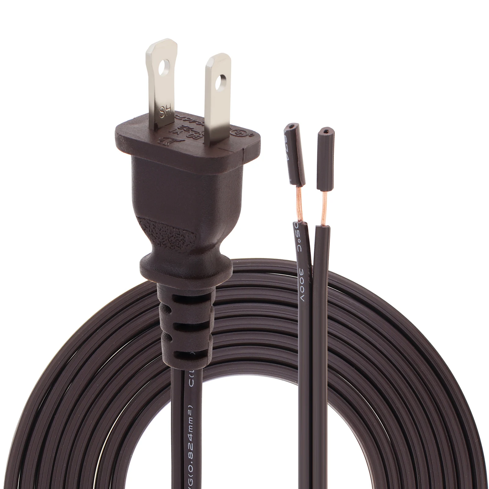 

Brown Lamp Cord SPT-2 18AWG Replacement Power Cord for Home Electrical Power with US Plug Extension Cable