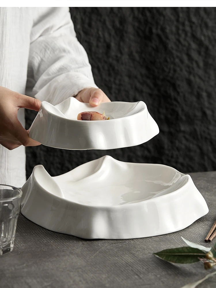 

special-shaped ceramic tableware hotel dessert