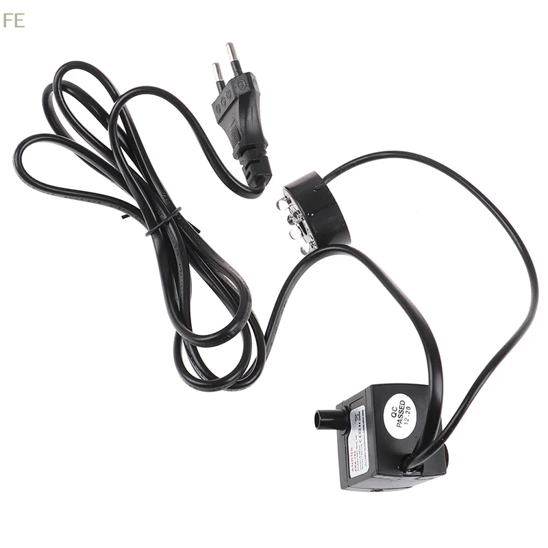 [FE] AC 220V 3W Submersible Water Pump LED Aquarium Fountain Fish Pond Tank EU Plug