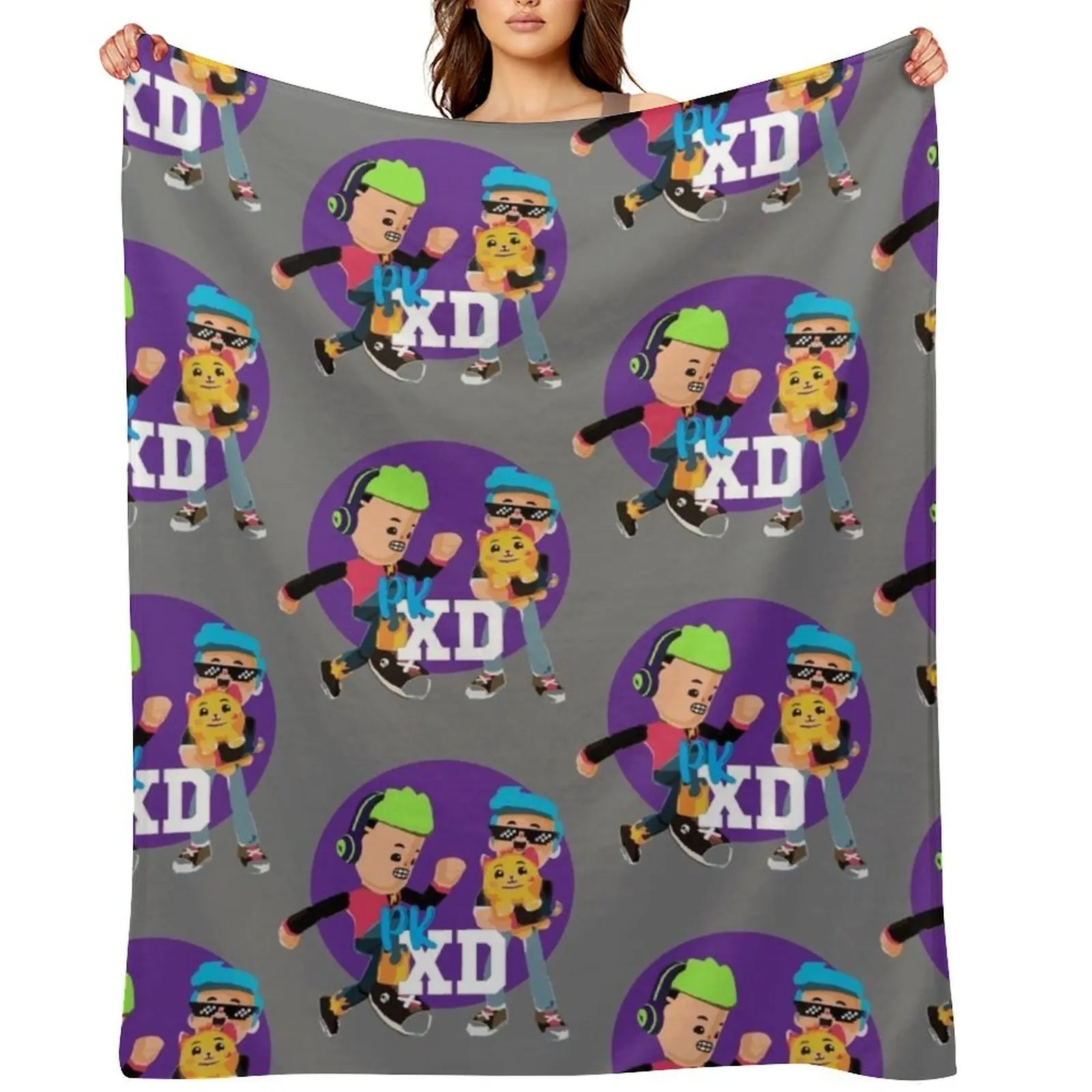 

Pk xd game for kids, mobile games Throw Blanket Winter beds Luxury Throw Sofa Plaid on the sofa Blankets