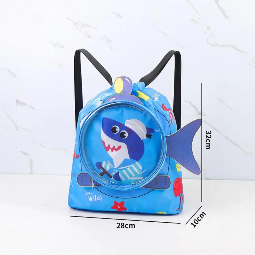 Kinder Badet asche Cartoon gedruckt nasse trockene Kleidung mit Schuhen Brille Aufbewahrung taschen Beutel Rucksack wasserdichte Sport Aufbewahrung tasche