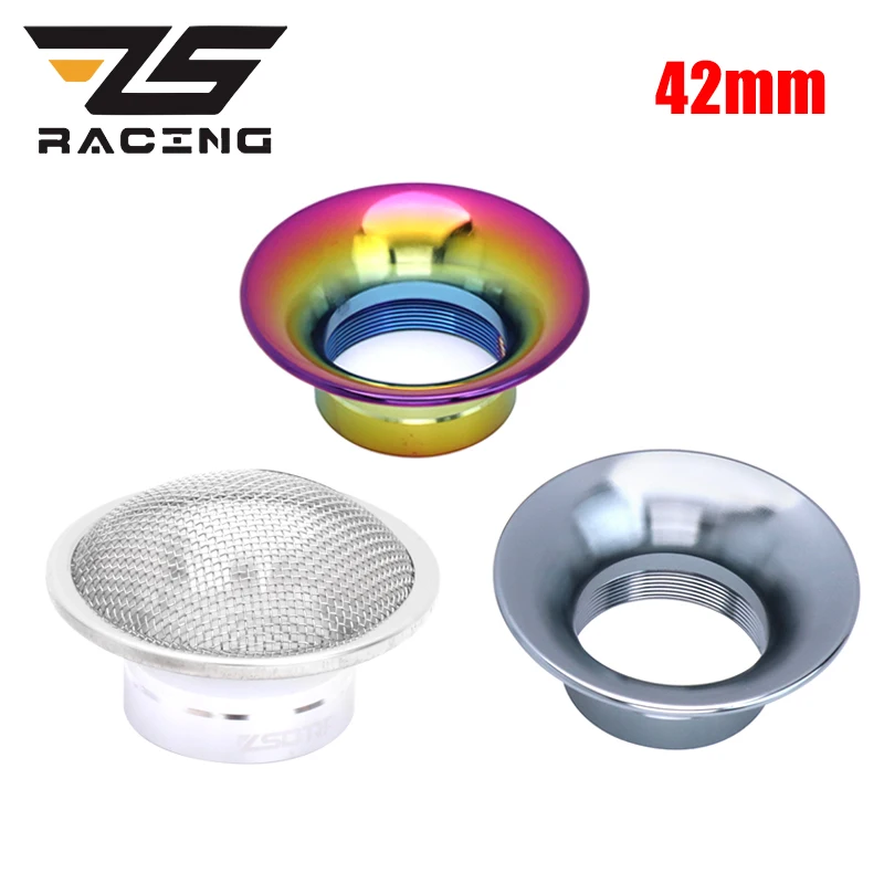 ZS Racing 42mm Motorcycle Carburetor Air Filter Wind Cup Horn Cup Carb Wind Horn Cup for PHBH AS BD BS RD RS