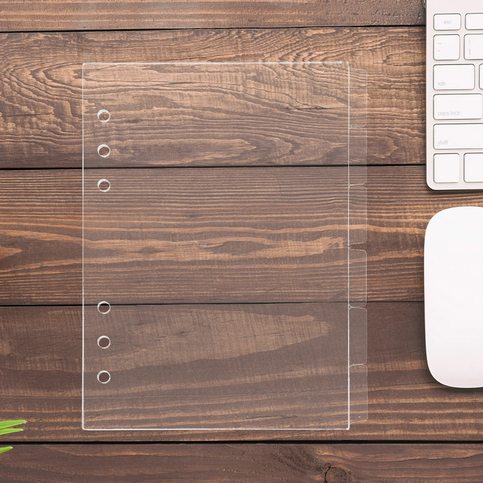 6 قطعة A5 غطاء للكمبيوتر الدفتري الاكريليك صفحات شفافة قابلة لإعادة الملء DIY بها بنفسك مجلة الموثق مخطط قذيفة حامي المسافر الحديث #5