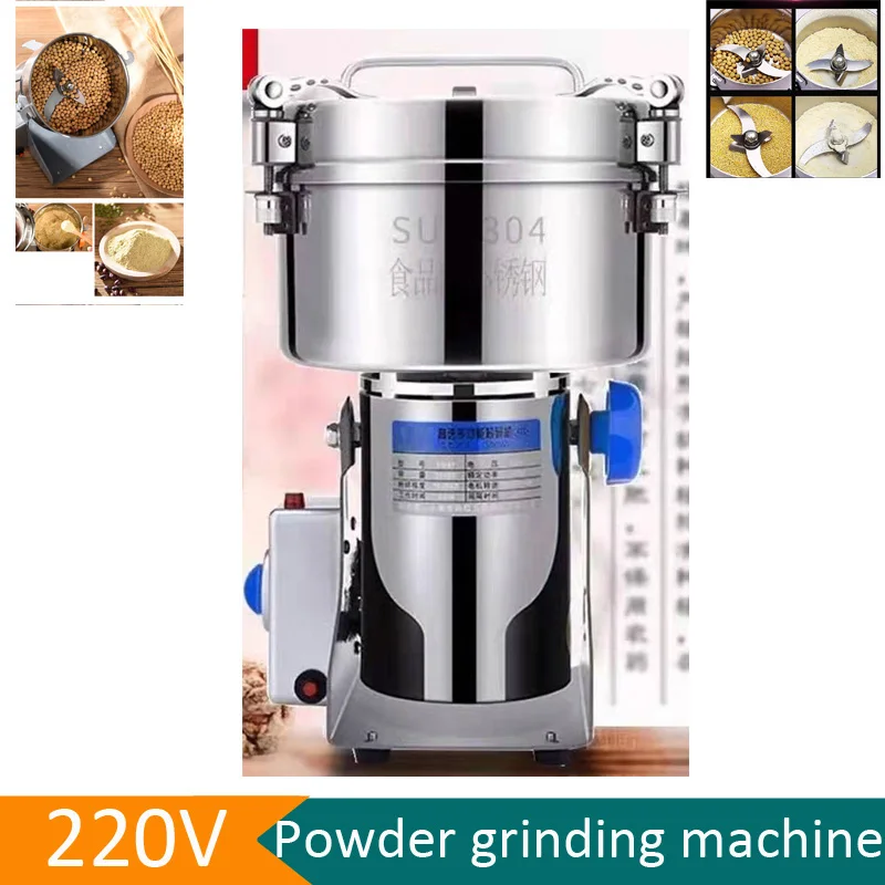 

1000G Electric Grain Grinder Machine Coffee Grinder Herbs/Bean/Spice Mill Machine Food Grade Dry Food Crusher Shredder Machine