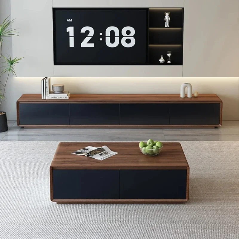 High-quality Originality Unique Economic Floor Solid Wood TV Stand Simple Modern Drawer Storage Consoles Cabinet Room Furniture