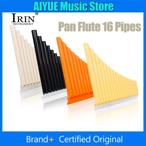IRIN Pan Flute 16 Pipes C Key Panpipe Row Flute Beginning Student Flauta Traditional With Bag Parts Woodwind Musical Instrument
