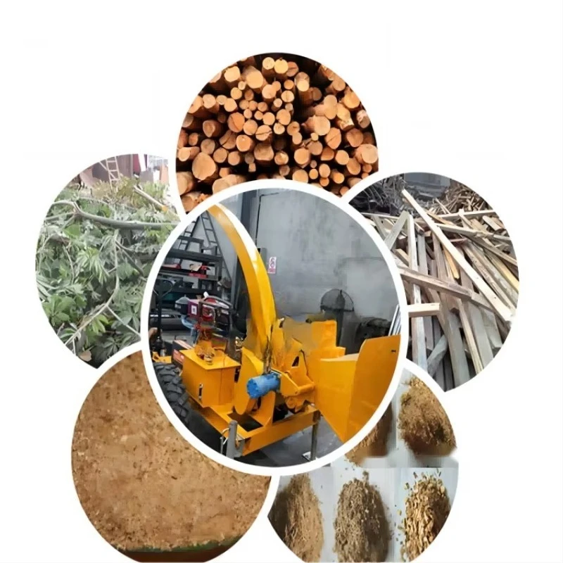 Customized Electric Tree Branch Shredder & Pruning Machine-Wood Chipper With Motor & Gear Components